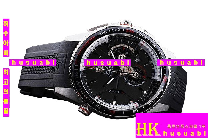 ±ȣ̾ ڽð Tag Heuer Carrera Black rubber Bracelet Japanese Quartz MOVEMENT 43 mm Men tag06